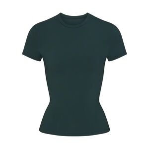Skims Spruce Cotton Jersey Tee